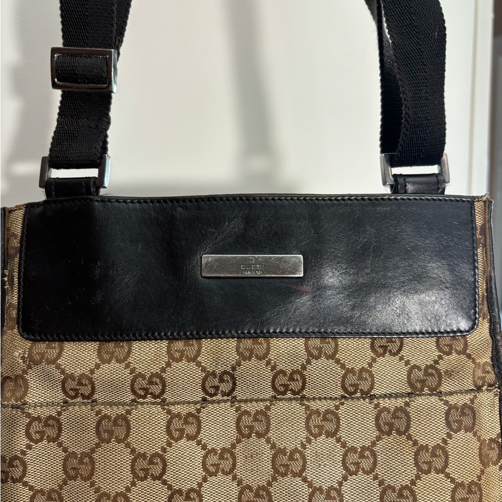 Gucci Brown GG Canvas Messenger Crossbody Bag Monogram Mens Womens $849 - Picture 3 of 10